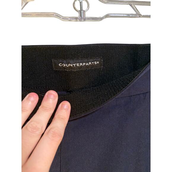 Counterparts Navy Ankle Pull On Pants SZ 16 Straight Leg Neutral Minimalist - Picture 6 of 11